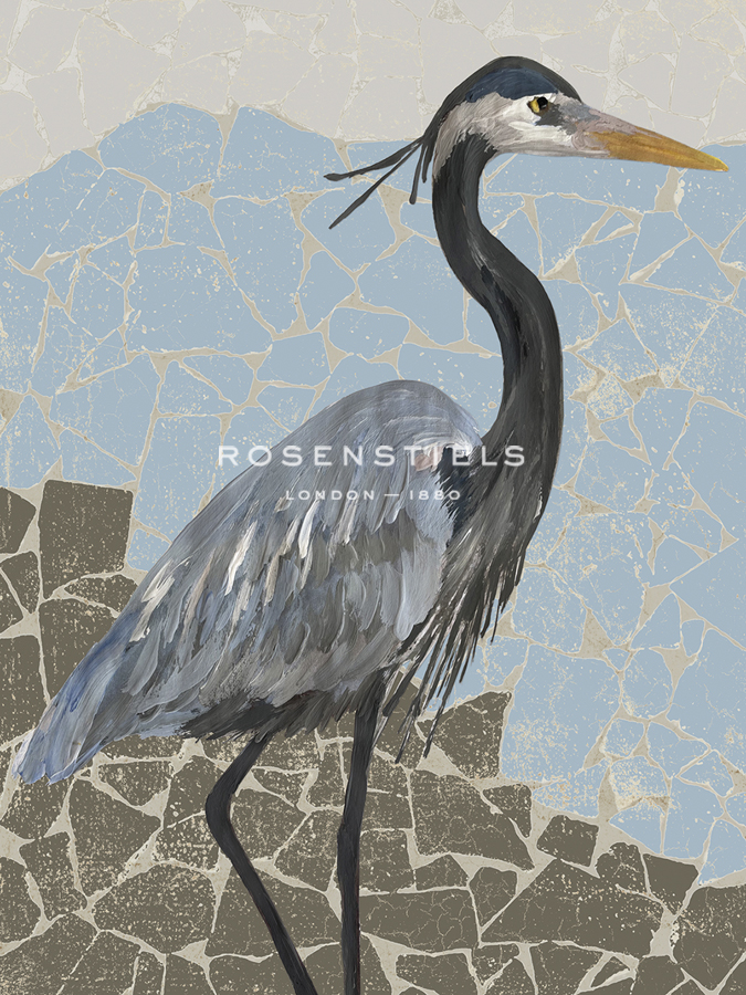 Mosaic Heron - Rest - Belle Poesia