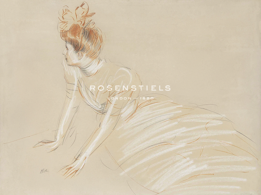 Study of a Woman with a Bow - Paul Helleu