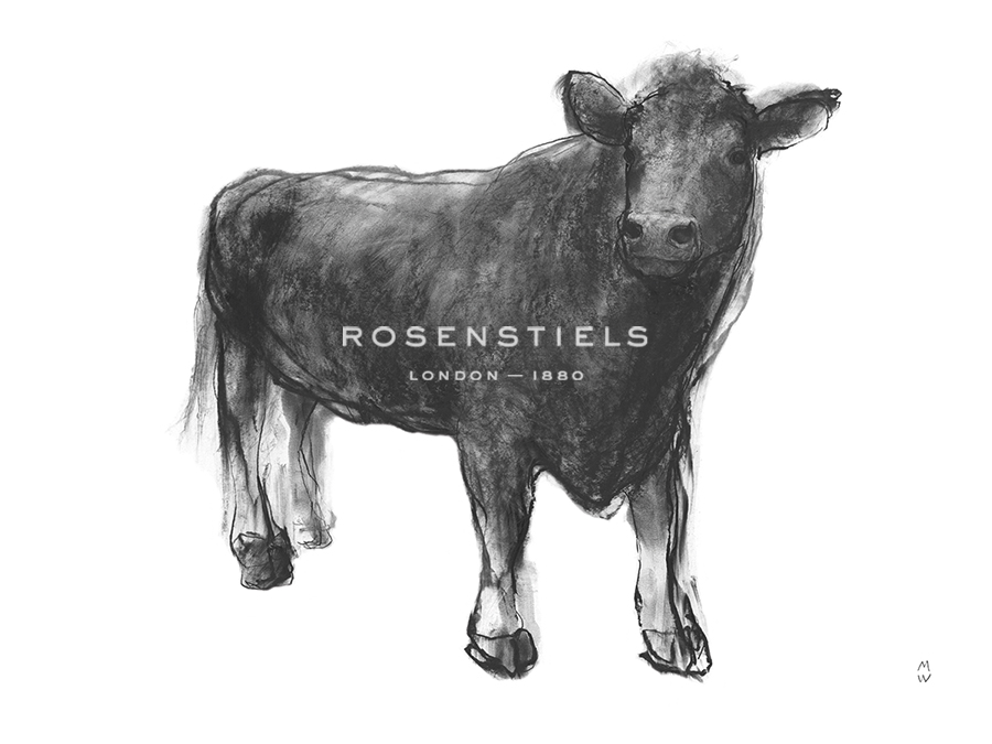 Farmyard Sketch - Cattle - Manny Woodard