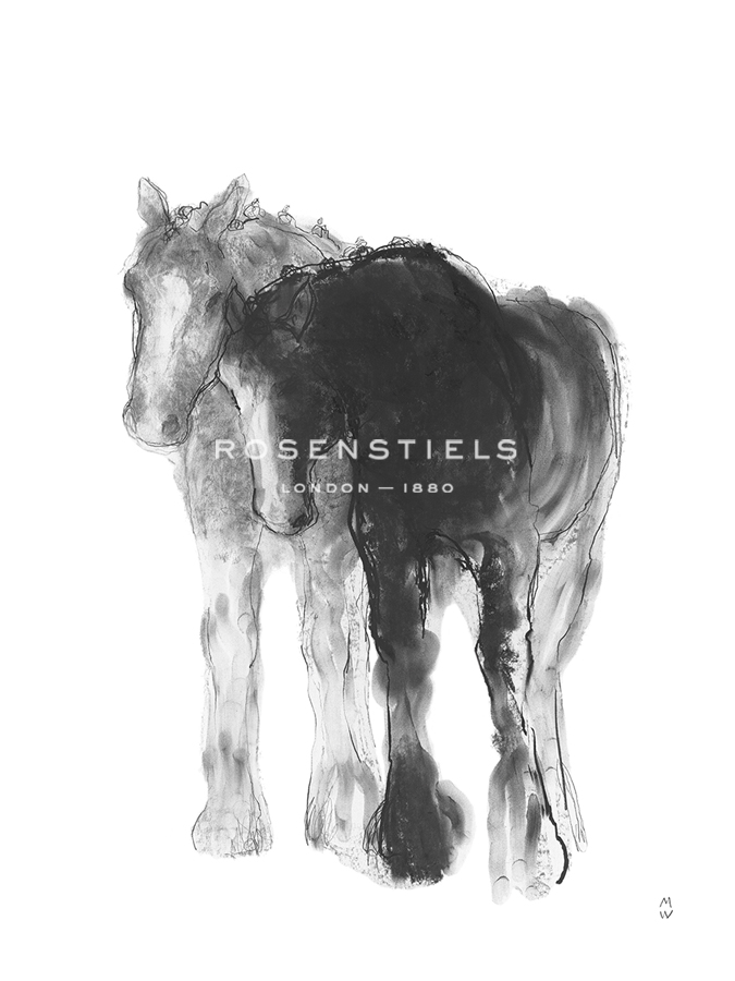 Equine Sketch - Together - Manny Woodard