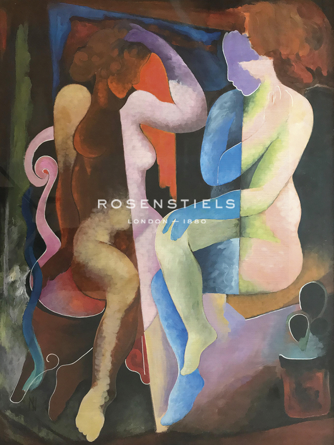 Surrealist Composition With Two Characters, c.1927-1928 - Ismael Nery