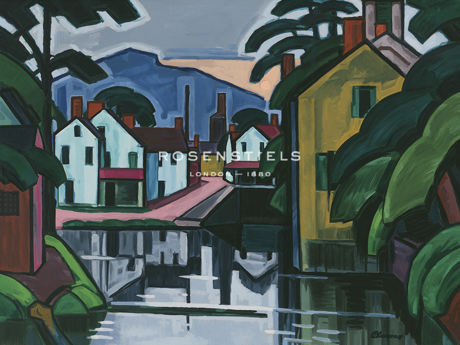 Old Canal Port, 1914 - Oscar Florianus Bluemner
