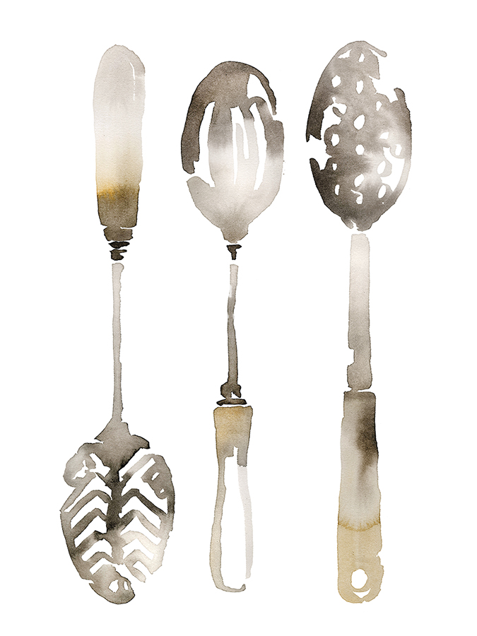 Kitchen Utensils - Spoons - Ingrid Muskovy
