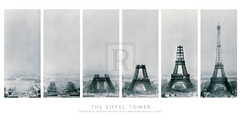 Construction of the Eiffel Tower - The Vintage Collection