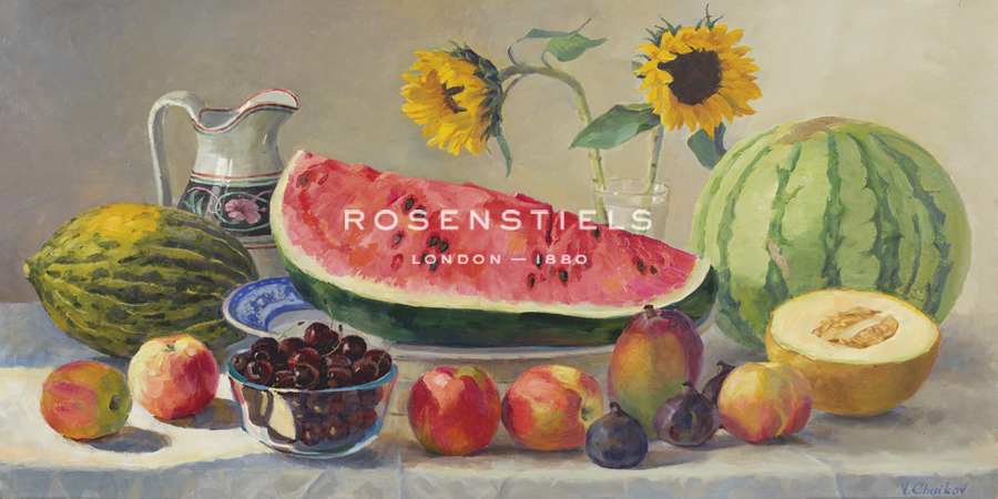 Still Life With Watermelon - Valeriy Chuikov