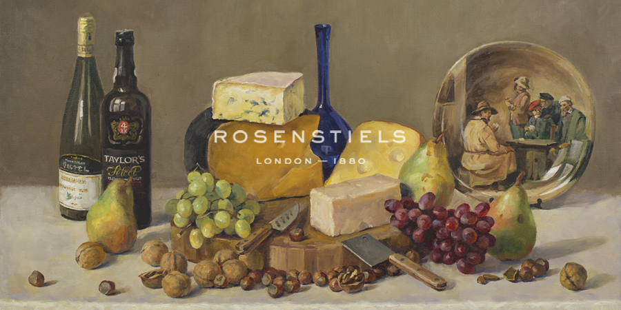 Still Life With Wine And Cheese - Valeriy Chuikov