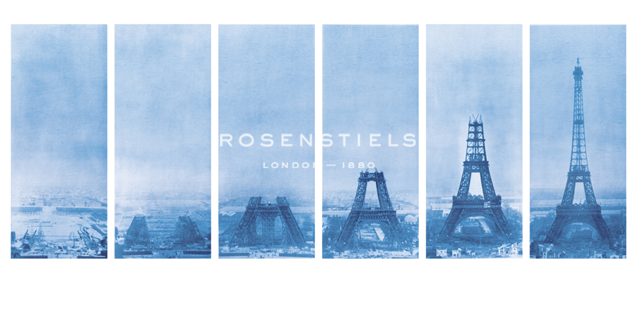 Construction of the Eiffel Tower - Blueprint - The Vintage Collection