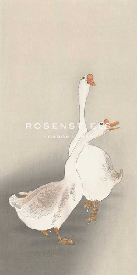 Two Geese - Honk - Ohara Koson