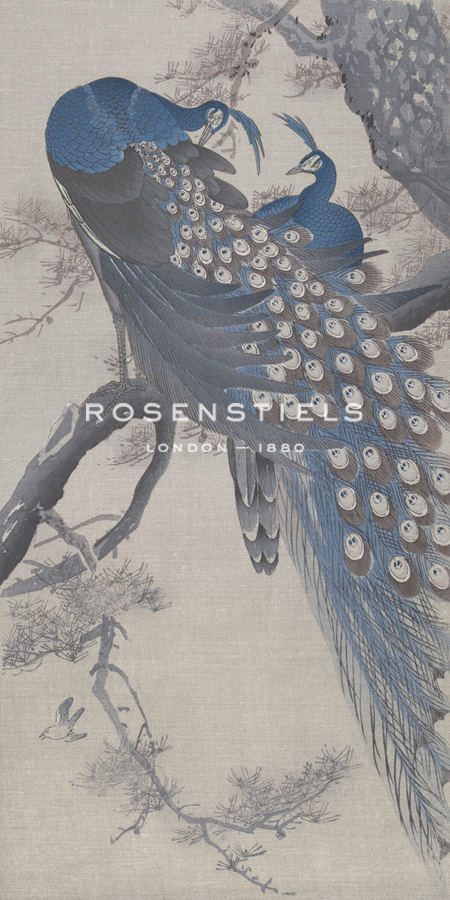 Peacocks on a Tree Branch - Ohara Koson
