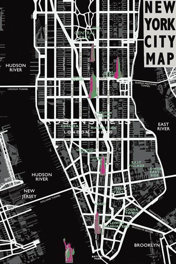 New York City Map - Tom Frazier