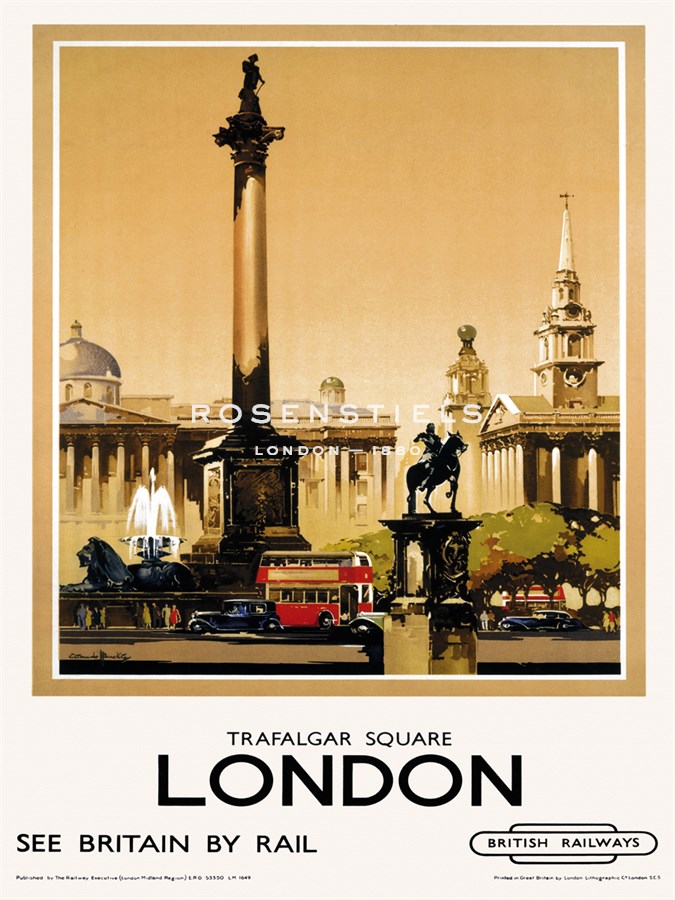 London - Trafalgar Square - The Vintage Collection