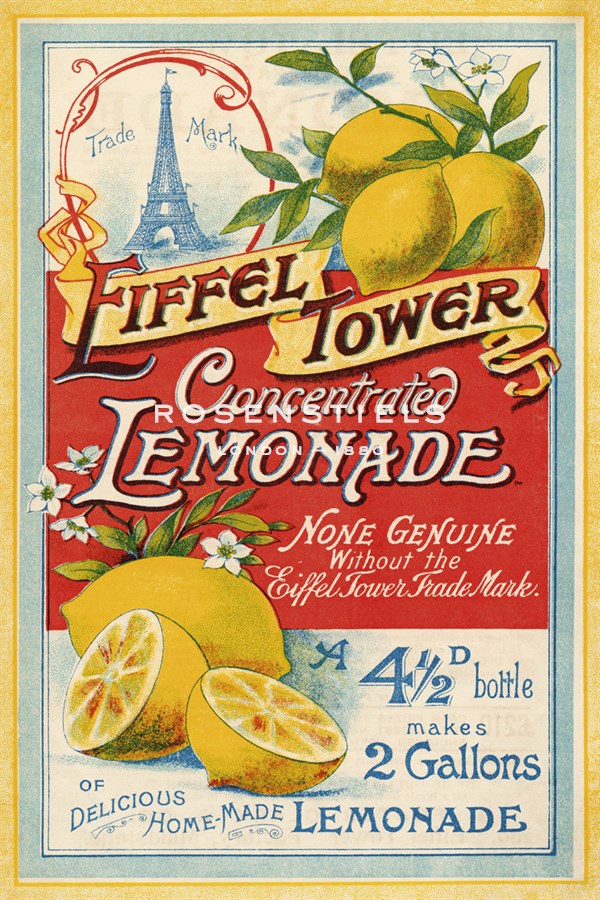 Eiffel Tower Concentrated Lemonade, 1900 - The Vintage Collection