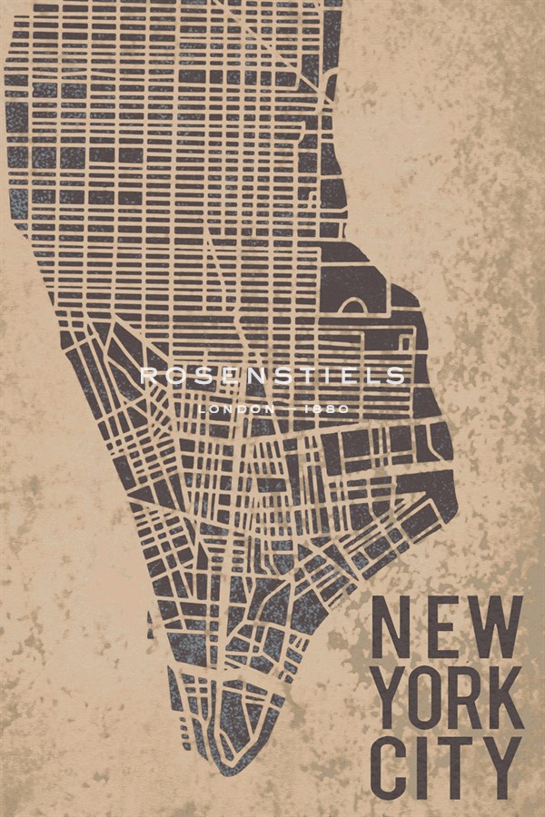 New York Street Map - Tom Frazier