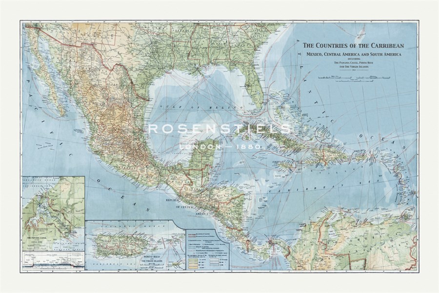 The Countries of the Carribean - The Vintage Collection