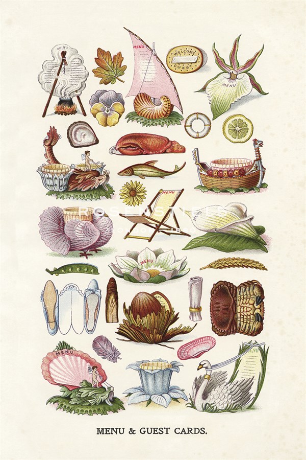 Vintage Menu Cards - The Vintage Collection