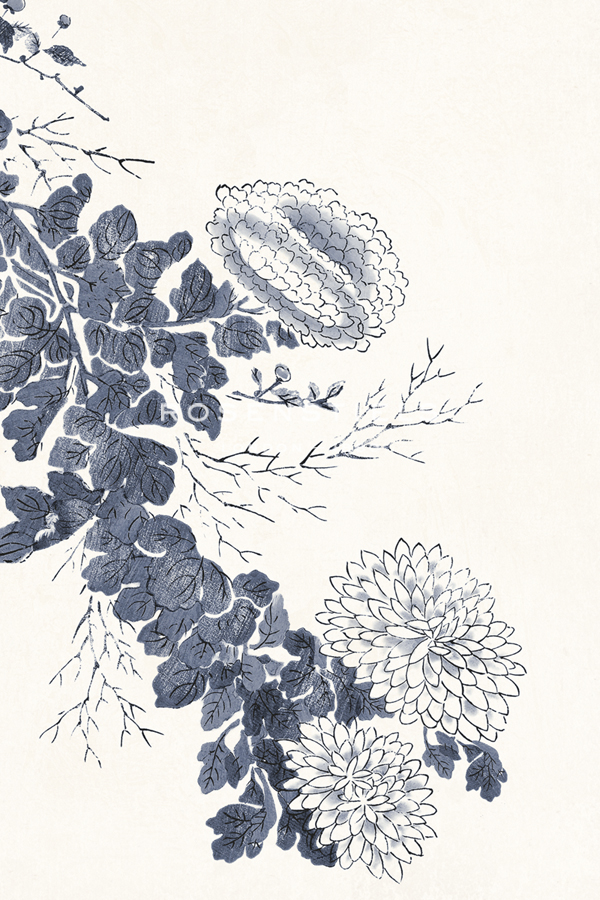 Ink Wash Chrysanthemum - Oriental School