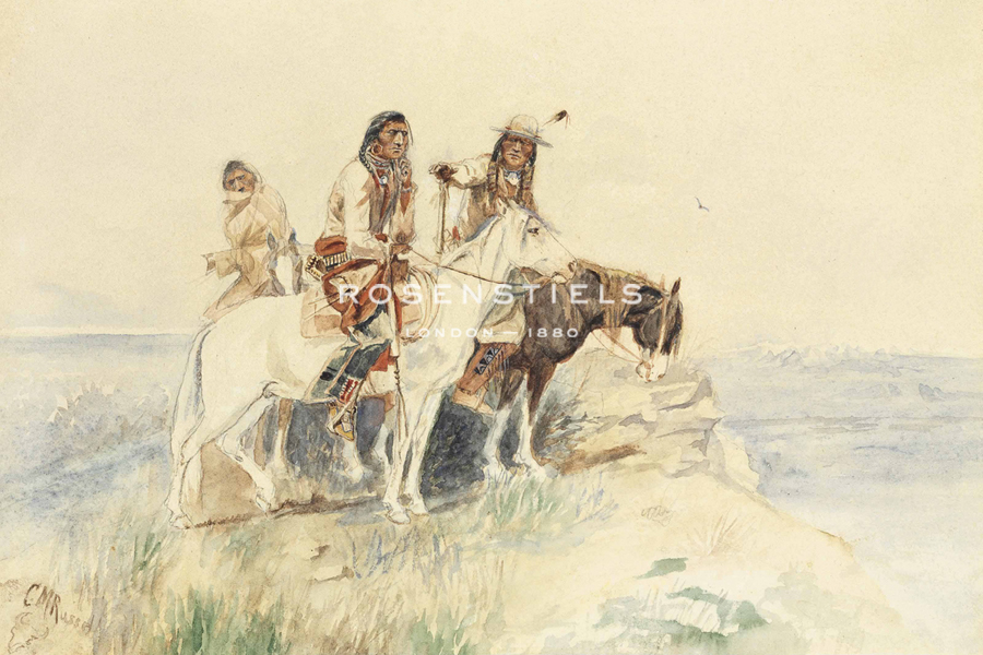 Three Riders - Charles Marion Russell