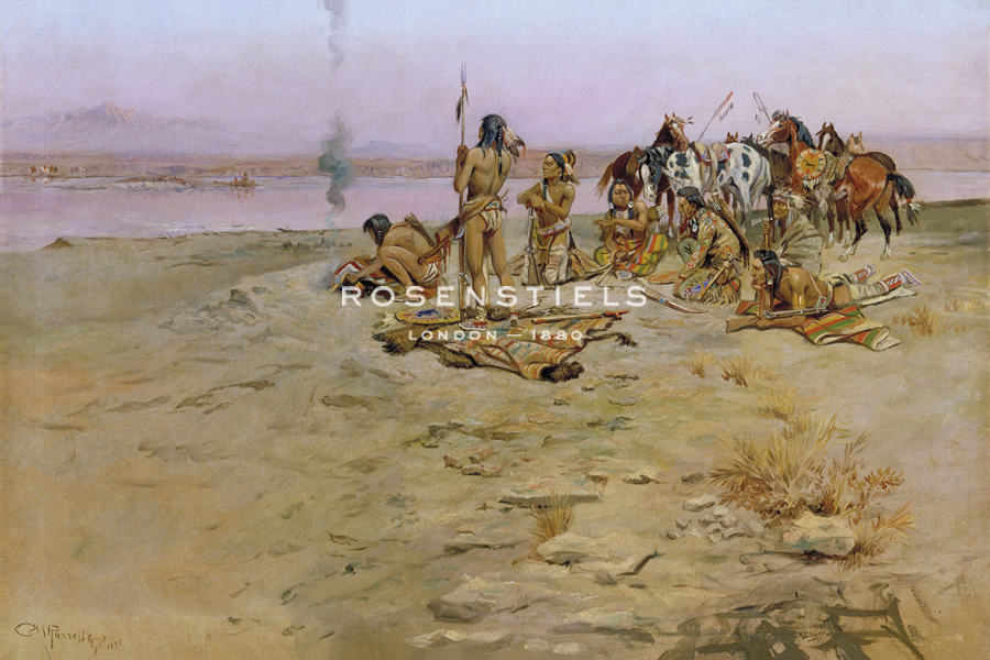 The Signal Fire - Charles Marion Russell