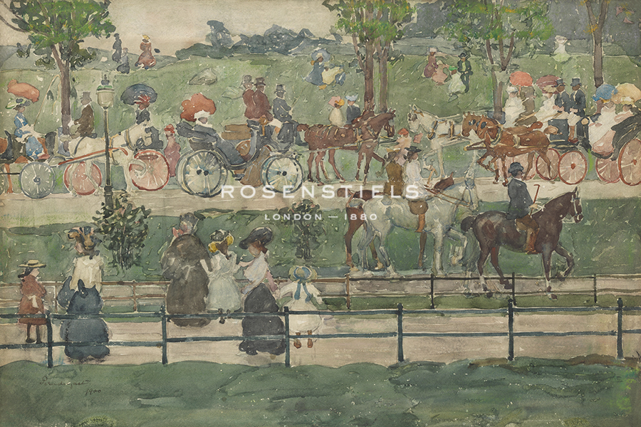Central Park, c.1900 - Maurice Prendergast