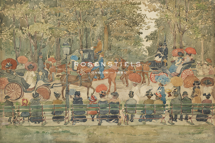 Central Park, c.1901 - Maurice Prendergast