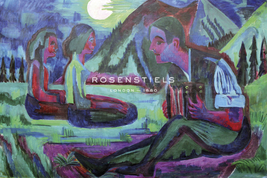 Accordion Player by Moonlight - Ernst Ludwig Kirchner